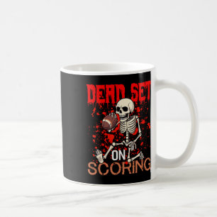 Caneca De Café Montado No Dia das Bruxas Do Jogador De Futebol Do