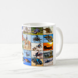 CANECA DE CAFÉ “MONTAGEM” DA AVIAÇÃO DA CAVALARIA DOS EUA