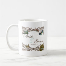 Montagem de Casamento Botânica, Mug de Café Person