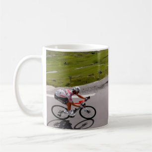 Caneca De Café Montanha Ciclista Subindo