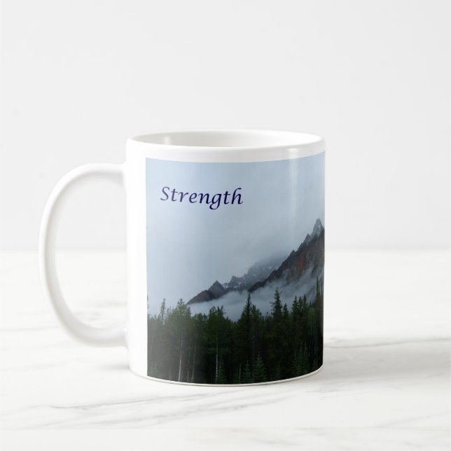 Caneca De Café Montanha da nuvem - força (Esquerda)