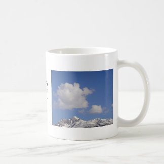 Caneca De Café Montanha de neve de Mug com texto: "aproveite o se