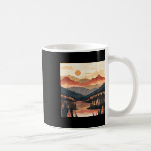 Caneca De Café Montanha do Nascer do Sol Natureza Caminhada Acamp