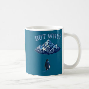 Caneca De Café Montanha do Pinguim Minimalista Mas Por Que Engraç