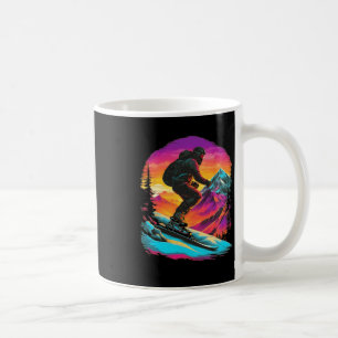 Caneca De Café Montanha - Esqui Retro Vintage Ski Vintage Wi