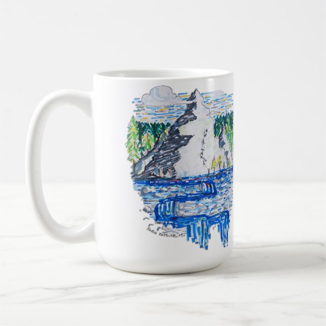 Caneca De Café Montanha fresca (Esquerda)