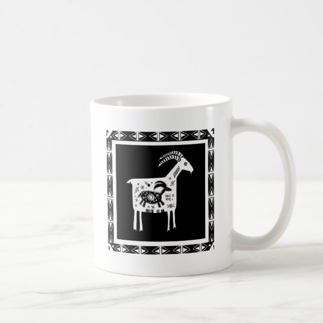 Caneca De Café Montanha Mama Goat com Bebê (Direita)