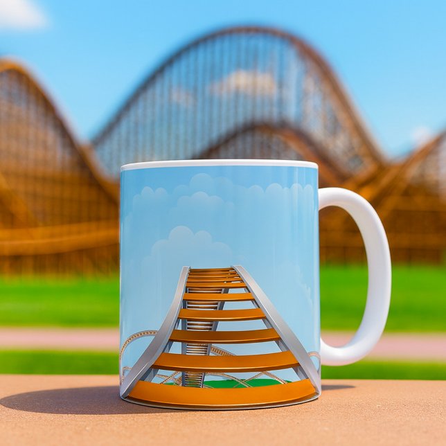 Caneca De Café Montanha-russa (Criador carregado)