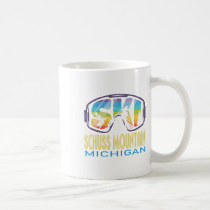 Caneca De Café Montanha Ski Schuss Férias de Esqui em Michigan