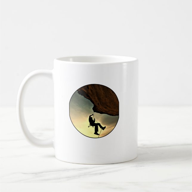 Caneca De Café Montanha subindo ao pôr do sol (Esquerda)