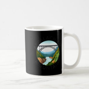 Caneca De Café Montanhas Apalaches Ponte New River Gorge West