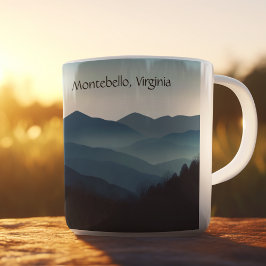 Caneca De Café Montanhas Blue Ridge, Montebello personalizável