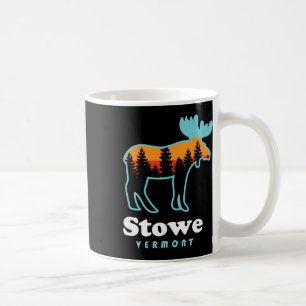 Caneca De Café Montanhas de Esqui Stowe Vermont Stowe Vt Moose 