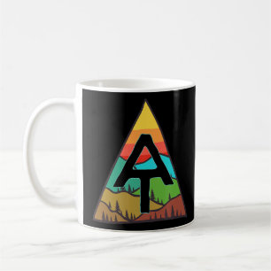 Caneca De Café Montanhas de Vintage de Trilha Appalachian com Sun