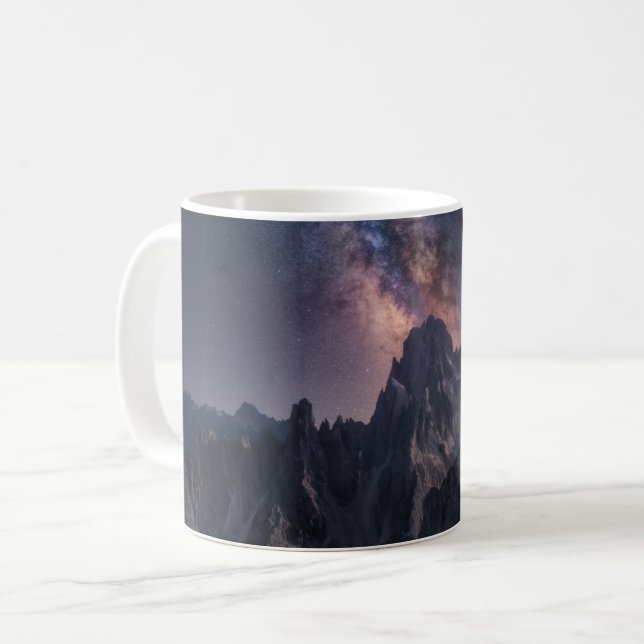 Caneca De Café Montanhas | Dolomites Mountain, Itália (Frente Esquerda)