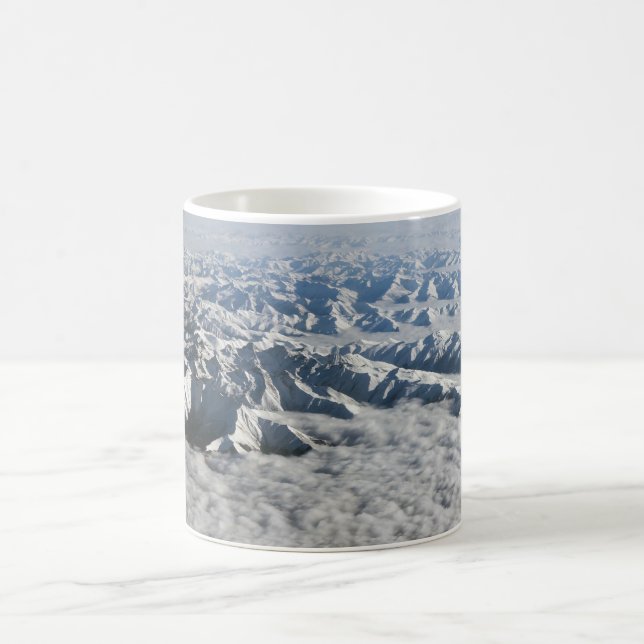 Caneca De Café Montanhas Himalaya sob nuvens - Tibete (Centro)