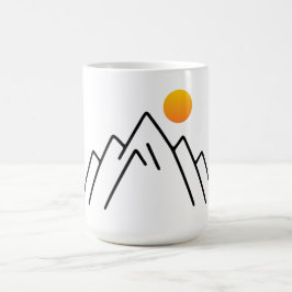 Caneca De Café Montanhas Minimalistas: Uma Design inspirada na Na