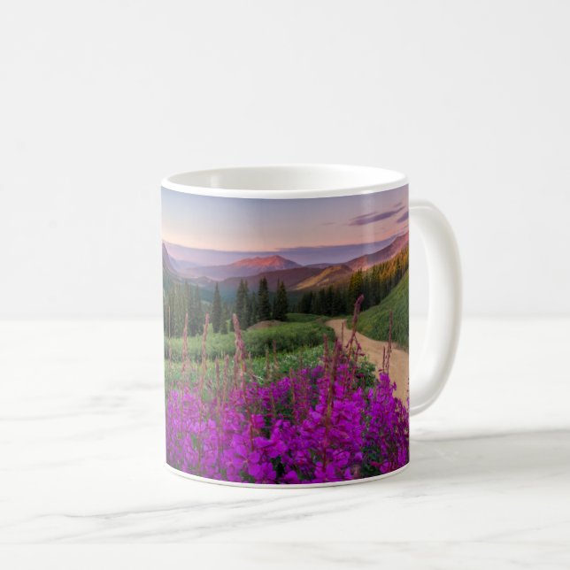 Caneca De Café Montanhas | Montanhas Rocky, Colorado (Frente Esquerda)