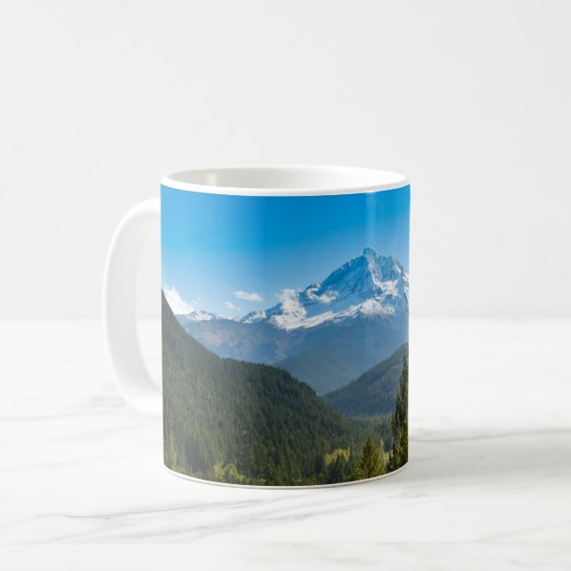 Caneca De Café Montanhas | Mt. Hood Oregon (Frente Esquerda)
