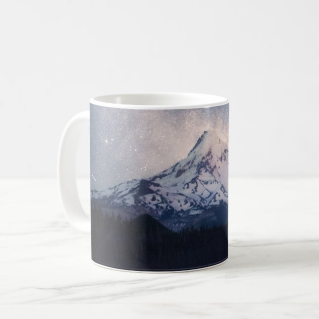 Caneca De Café Montanhas | Mt. Hood Portland, Oregon (Frente Esquerda)