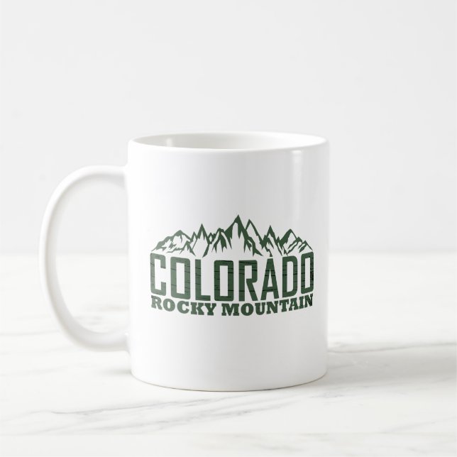 Caneca De Café Montanhas Rochosas Colorado (Esquerda)