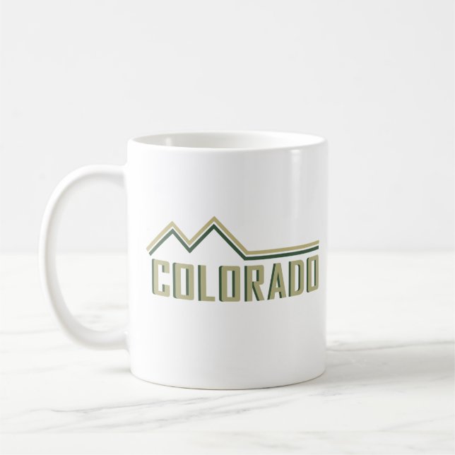 Caneca De Café Montanhas Rocky Colorado (Esquerda)
