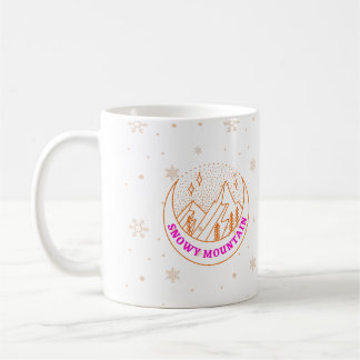 Caneca De Café Montanhas Snowy
