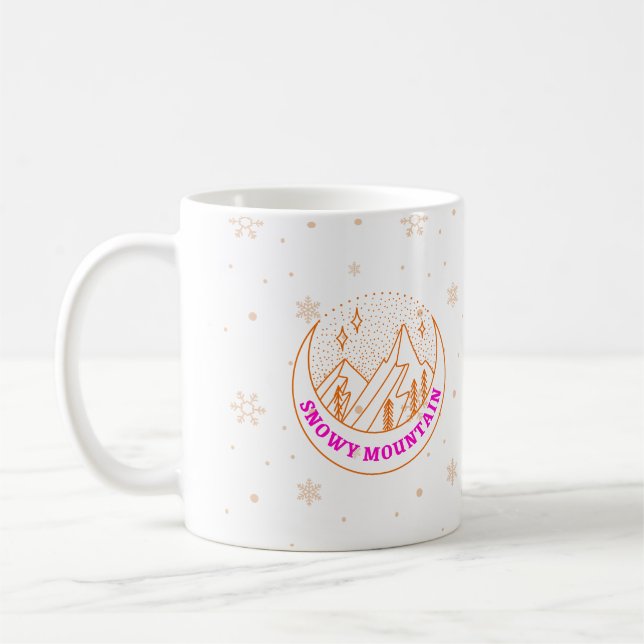 Caneca De Café Montanhas Snowy (Esquerda)