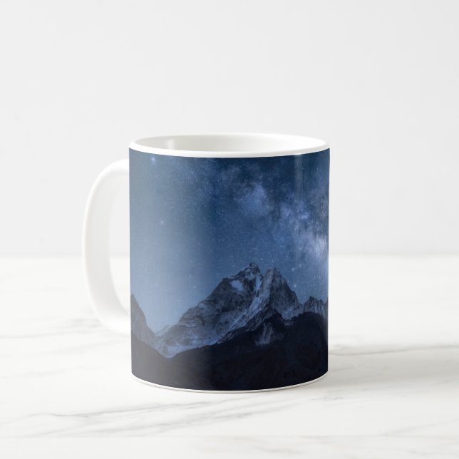 Caneca De Café Montanhas | Thamserku Mountain, Nepal (Frente Esquerda)