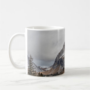 Caneca De Café MONTANTES DE cinzas COM NEVE EM TORNO DE TR