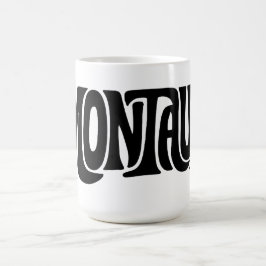 Caneca De Café Montauk design retrô vintage Nova York Hamptons