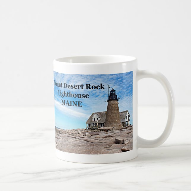 Caneca De Café Monte Desert Rock Lighthouse, Maine Mug (Direita)