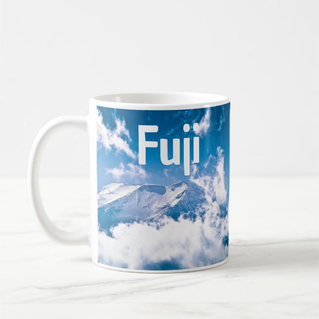 Caneca De Café Monte Fuji, nas nuvens, Japão (Esquerda)