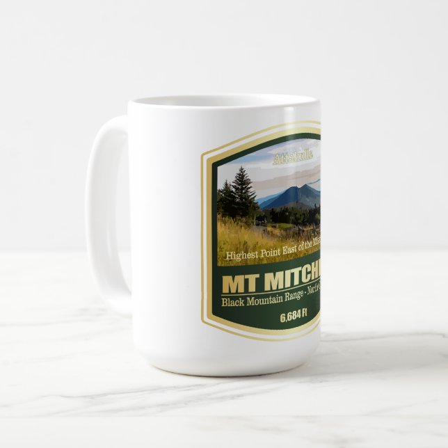 Caneca De Café Monte Mitchell (PF) (Frente Esquerda)