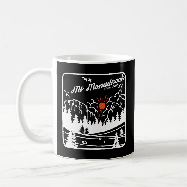 Caneca De Café Monte Monadnock State Park New Hampshire Modern Nh (Esquerda)