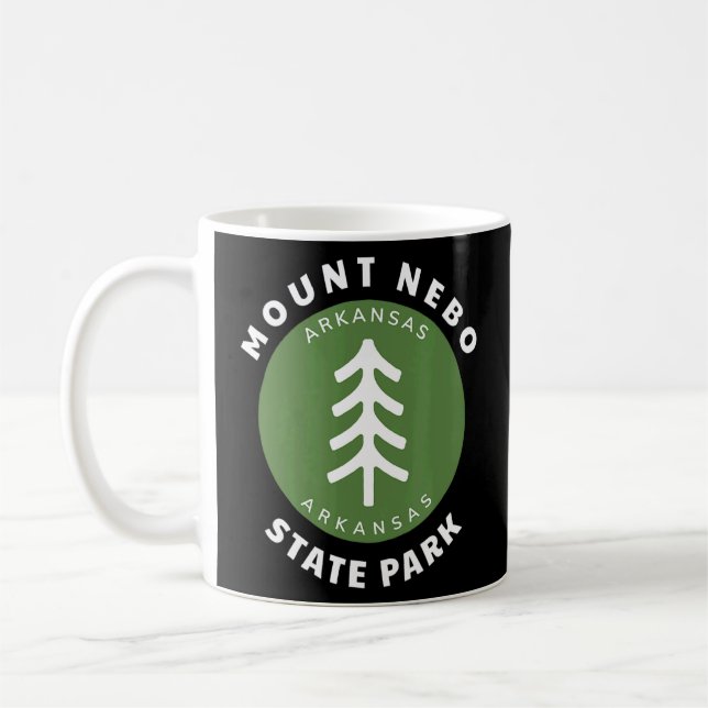 Caneca De Café Monte Nebo State Park Vacation Souvenir (Esquerda)