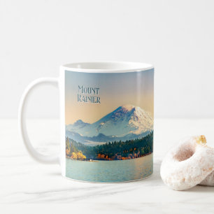 Caneca De Café Monte Rainier Lake Washington Pacífico Noroeste