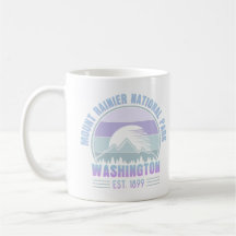 Monte Rainier National Park Washington EUA Retro
