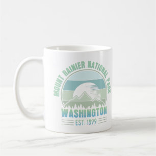 Caneca De Café Monte Rainier National Park Washington EUA Retro