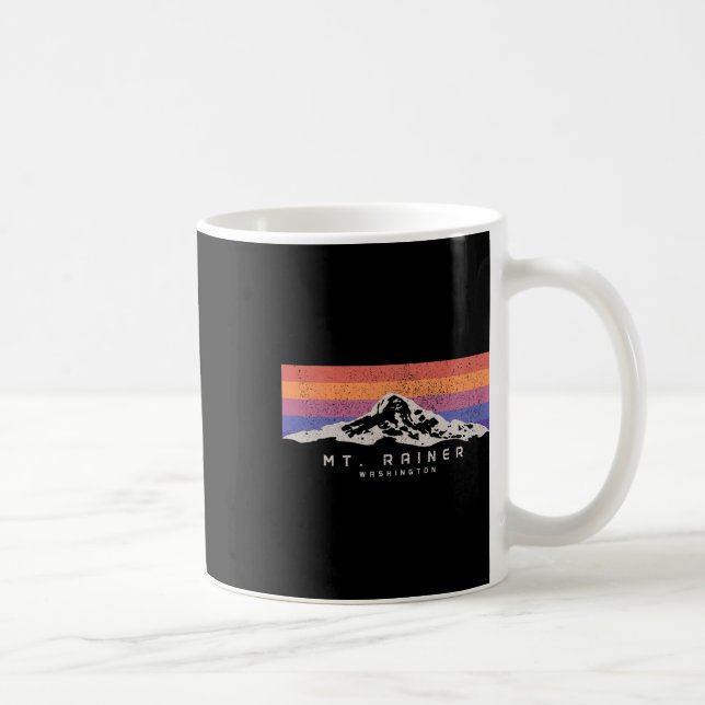 Caneca De Café Monte Rainier Washington Montanha Mt Climbing Soma (Direita)
