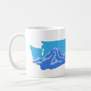 Caneca De Café Monte Rainier Washington Mug - versão colorida