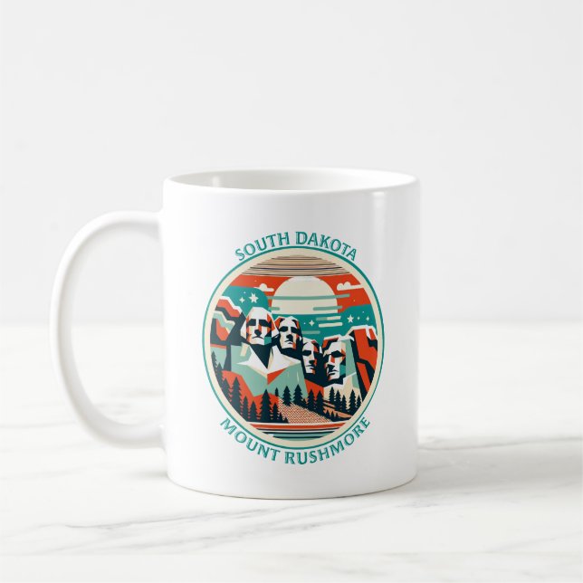 Caneca De Café Monte Rushmore, Dakota do Sul (Esquerda)