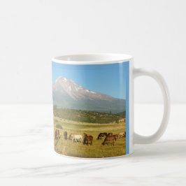Caneca De Café Monte Shasta Horse Herd Mug
