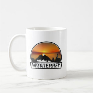 Caneca De Café Monterrey Mexico Sunset Cityscape