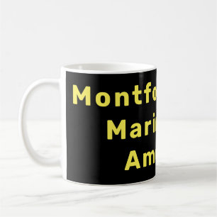 Caneca De Café Montford Point Marines Da América, nome em presen