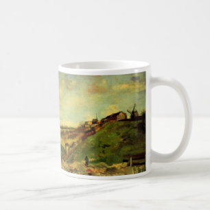 Caneca De Café Montmartre: Pedreira, os Moinhos por Vincent van G