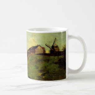 Caneca De Café Montmartre: Pedreira, os Moinhos por Vincent van G