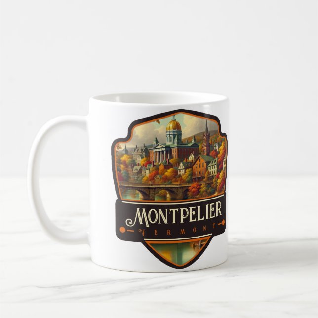 Caneca De Café Montpelier, Vermont | Vintage (Esquerda)