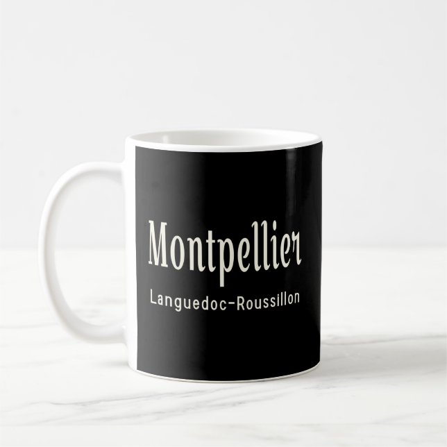 Caneca De Café Montpellier Languedoc-Roussillon França Reg (Esquerda)