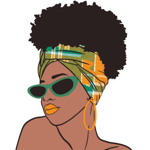 Caneca De Café Montserrat Afro Lady with Madras Wrap
